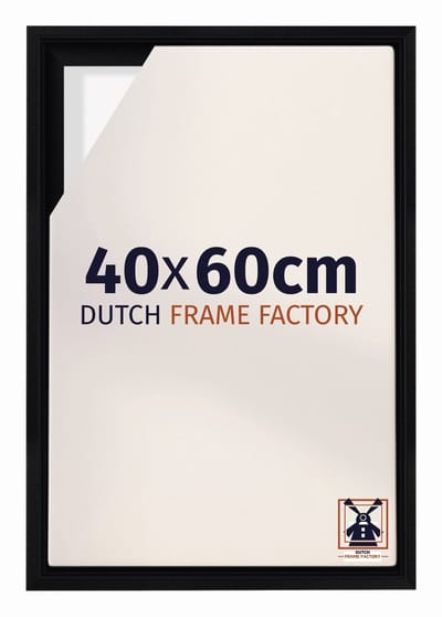 Baklijst 40x60 cm - Zwart Mat - Geschikt voor Canvasdoek - MDF Baklijst Lausanne