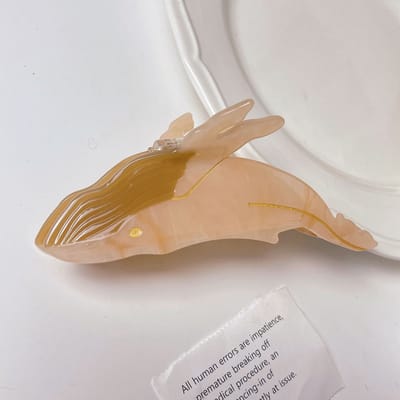 Blauwe Vinvis Haarklauw Acetaat Haarklemmen Voor Vrouwen Populaire Haarklemmen Dierlijke Haarklem Schattige Zeedier Klauwclips Haarpin