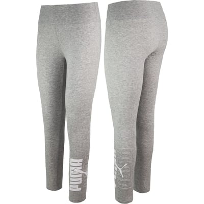 puma rebel leggings light gray heather maat m kleur grijs