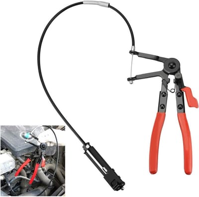 Flexibele Slangklem Tang voor Auto Onderhoud - Lange Bereik Klemmen voor Brandstofleidingen, Oliepijpen en Radiator Reparatie Tools