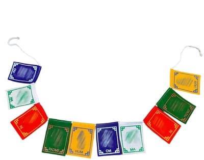 Dailygoods- Gebedsvlaggen Traditionele Handgemaakte Windpaard Vlaggen - 5 Kleuren Elementen - Spiritueel Ontwerp - Katoenen Stof - Decoratie voor Feestdagen en Verjaardagen - Decoratieve Vlaggen