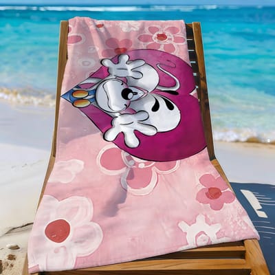 Serviette Cartoon Diddl Rat Souris Sport Séchage Rapide Équipement de Voyage Camping Anti-sable Douce Légère Grande Serviette de Plage STJ40x70CM pink