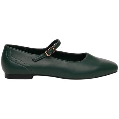 Ballerina's Paez Ballet Flats Microfiber Napa W - Pine