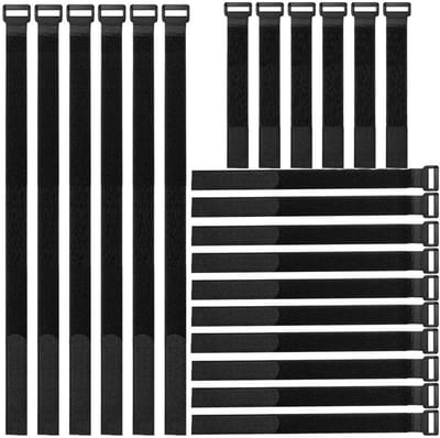 Kabelbinders,20cm/40cm/60cm Herbruikbare Kabelband,Verstelbare Kabelbeheerbanden,Klittenbandwikkelband voor PC-Computerelektronica
