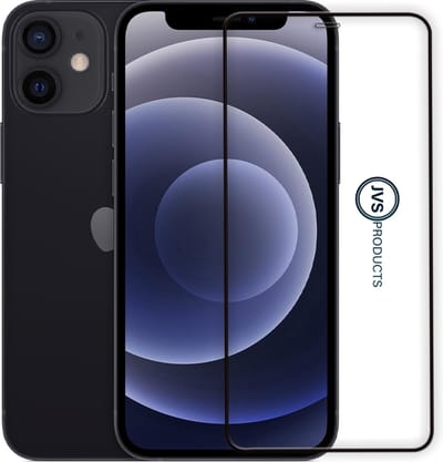 Screenprotector geschikt voor iPhone 12 Mini - Premium - Volledig bedekt - Edge to edge - Tempered Glass - Beschermglas - Glas - Transparant