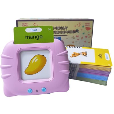 Montessori Educatief Leren Praten Flashcards Kind Elektronisch Audioboek Leer Kind Engelse Woorden met 112 Kaarten Speelgoed Mooi Cadeau green