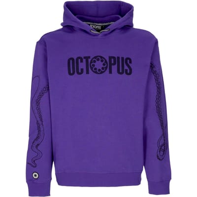 Herenhoodie Outline Logo Hoodie Paars