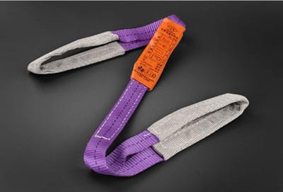 Stevige Dubbele Polyester Strap met Gespen - 1000kg Draagkracht, 1m Lengte, Ideaal voor Zware Lasten en Voertuigen