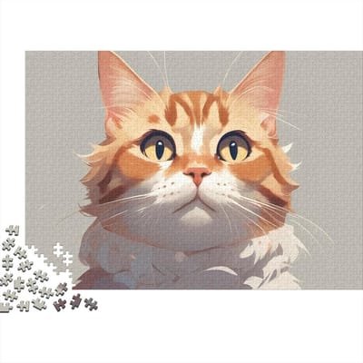 Houten Puzzel - Legpuzzel Dieren - Ontspanning Thuis - Unieke Vormen - 75 x 50 cm - Multicolor