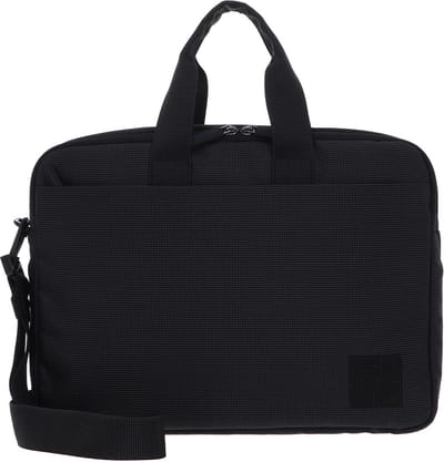 MANDARINA DUCK Handtas Schoudertas met laptopvak District Briefcase Black Ink Antraciet