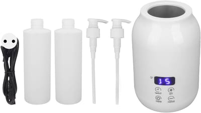 Massageolieverwarmer met LED-display en aanraakbediening - Draagbare en duurzame olie-heater voor essentiële oliën, temperatuurinstelbaar, 110-240V (EU-plug)