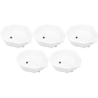 5 stuks Haarwassen Spoelbak Ergonomische Hoofdsteun Shampoo Kom voor Salon Shampoo Stoel white