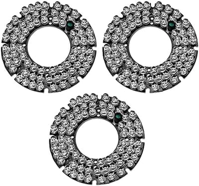 IR LED Board - Infrarood Verlichting - Nachtzicht Beveiliging - 72 LEDs 850nm - 76mm Diameter - Zwart