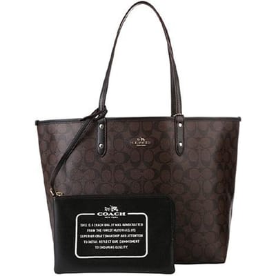 Sac Tote Réversible City 33 pour Femme Noir Marron 36658-IMAA8 Basic Set (Bag+Dust Bag) black