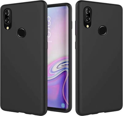 Soft Backcover Hoesje Geschikt voor: Samsung Galaxy A10S - Silicone - Zwart
