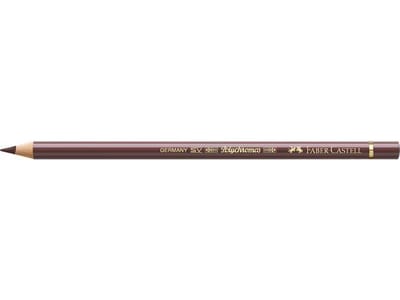 Kleurpotlood Faber Castell Polychromos 176 van Dyck bruin doos met 6 stuks