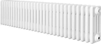 Traditionele 4-kolom radiator - horizontaal - wit - 300x1370 mm