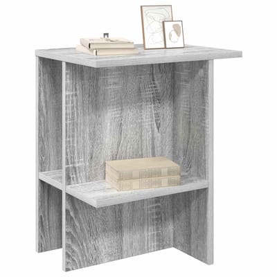 vidaXL - Salontafel - Grijs - sonoma - 40 - x - 30 - x - 49 - cm - Bewerkt - hout