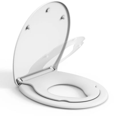 Innovastore Wcbril - Toiletbril - Toiletzitting - Toiletbril met deksel - met Magnetischekinderbril - 2-1 - Kunststof - Wit
