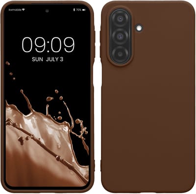 kwmobile telefoonhoesje geschikt voor Samsung Galaxy A27 5G - Hoesje voor smartphone - Back cover in chocoladebruin