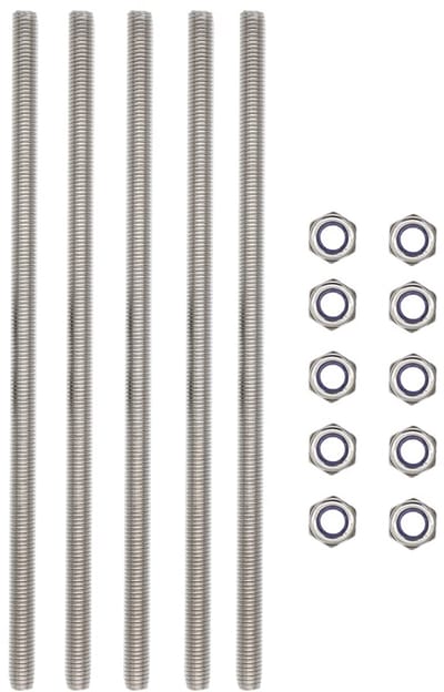 Volledig Draadbout M10 x 250 mm RVS - Lange Schroef met Metrische Schroefdraad