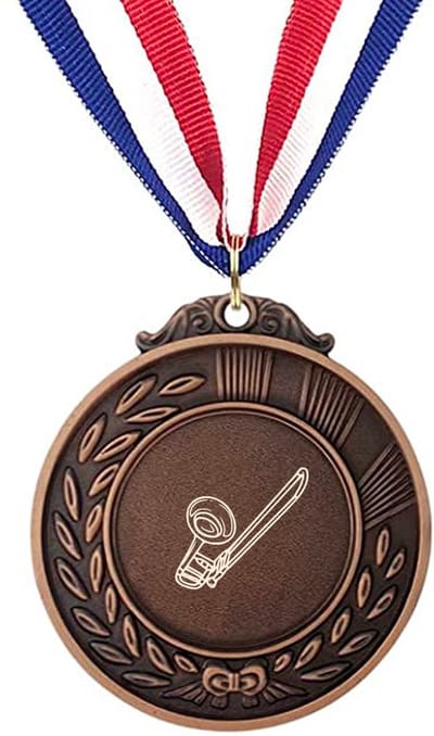 Akyol - trompet medaille bronskleuring - Trompet - beste trompet speler - leuk cadeau voor je vriend om te geven - verjaardag muzikant