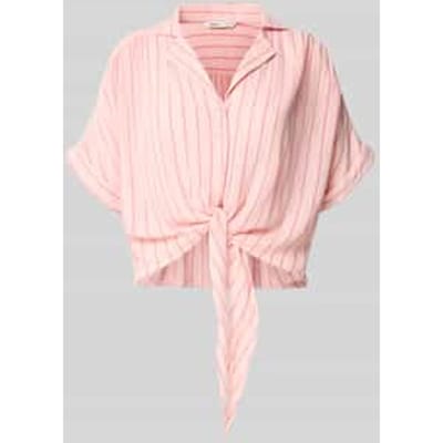 regular fit overhemdblouse van pure viscose model 'PAULA'