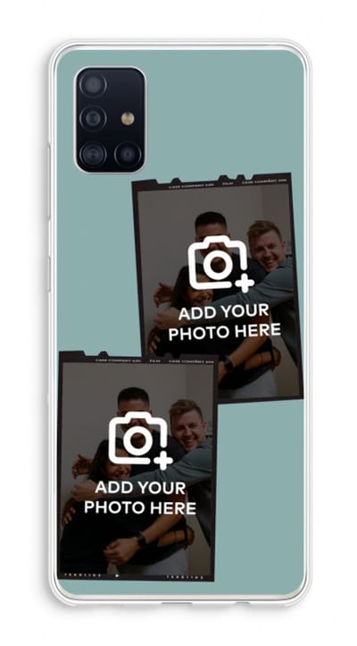 Gepersonaliseerd - Case Company® - Hoesje geschikt voor Samsung Galaxy A51 4G hoesje - Polaroid Zwart - Soft Cover Telefoonhoesje - Bescherming aan alle Kanten en Schermrand