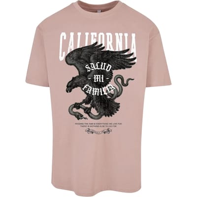 Mister Tee - La Familia Oversize Heren T-shirt - XS - Roze