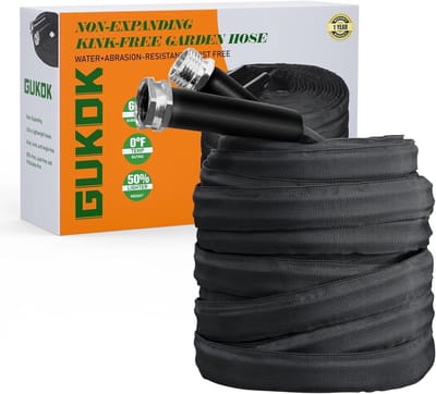 Tuinslang Knikvrij - Flexibele Slang - Tuin Water Geven - Ultraflexibel Ontwerp - 50 Meter - Zwart