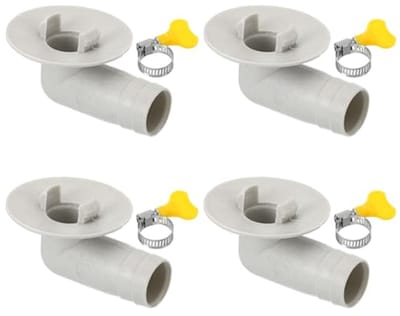 Universele 15 mm Airconditioner Afvoerslang Connector - 4 Stuks met Klemring voor Mini-Split AC Units