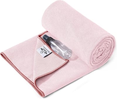 Yoga Handdoek Antislip - Microvezel Handdoek voor Hot Yoga, Bikram en Pilates met Gratis Spuitfles