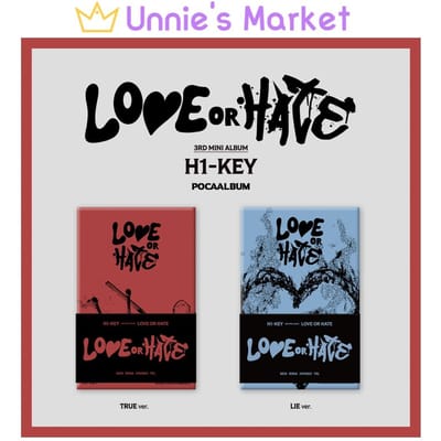 H1-KEY - 3e Mini-album LOVE or HATE (Poca-album) LIE VER.(BLUE)