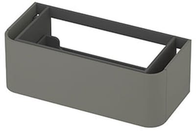 INK - Afgeronde Onderkast Gelakt 1 Lade Softclose Tbv Grepen - 1000x450x350 Mm - Mat Beton Groen