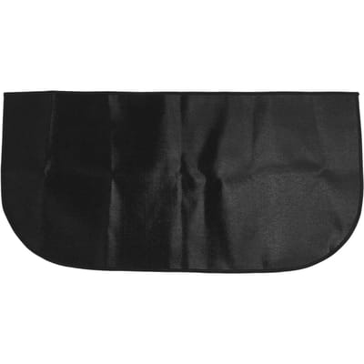 Tapis de cheminée ignifuge noir, tapis de foyer portable antidérapant pour poêle sous le gril, pour la maison 100cm / 39.4in