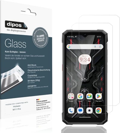 dipos – 2x Pantserfolie geschikt voor Hotwav W11 Pro | 9H Screenprotector