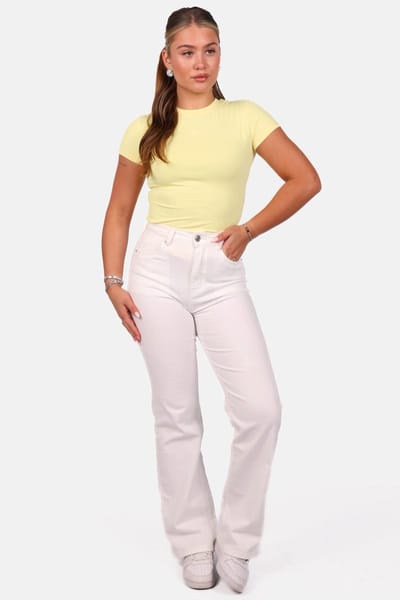 Getdrezzed Body - Maat: M - T shirt met ronde hals lichtgeel