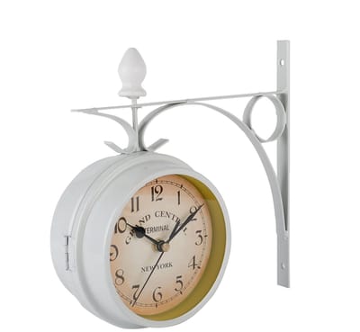 Dailygoody - Wandklok - Retro - Vintage uitstraling - Witte kleur - Decoratie - Bruiloft - Interieuraccessoire