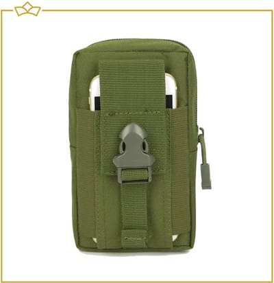 ATTREZZO® Heuptas - Heuptasje - handig te bevestigen aan je broekriem - Waterdicht - Groen - Wandel - Sport - Outdoor - Klimmen - Anti-diefstal - Reizen