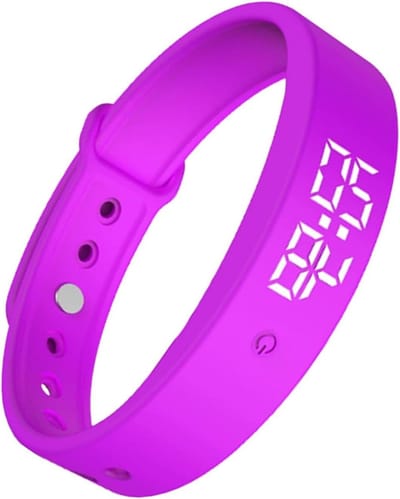 Polsalarm met trilling - Stille timer - Discreet wakker worden - Intelligent trilalarm - Niet gespecificeerd - Paars