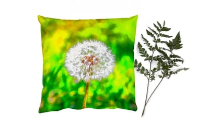 Sierkussens - Kussentjes Woonkamer - 40x40 cm - Paardenbloem - Grasveld - Bloem