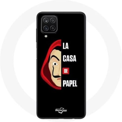 Coque Samsung Galaxy A12 La casa de papel Logo et Masque