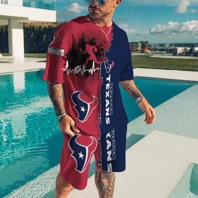 Ensemble Deux Hommes Été Tenue de Sport T-shirt et Short Jogging Fitness Manches Courtes Décontracté Sport 6XL