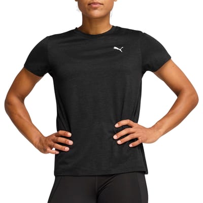 PUMA W TAD ESSENTIAL Heather Tee Dames sportshirt - Puma Black Heather