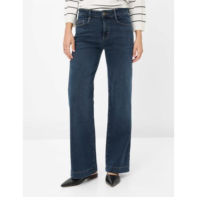 Brax Dames Jeans  Style MAINE USED DARK BLUE, denim blauw regular, maat 34