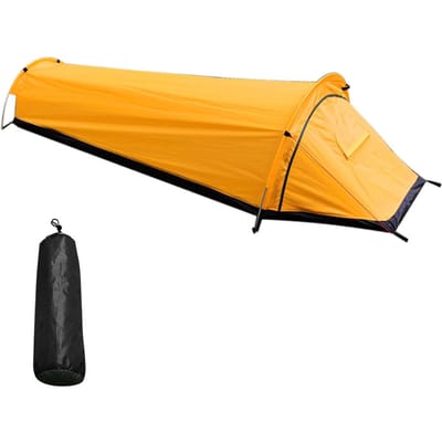 Tente de randonnée, sac de couchage de Camping en plein air, léger, pour une personne seule vert d’armée