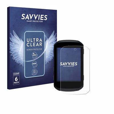 Savvies - Screenprotector voor Garmin Edge 550 - Folie Beschermfolie transparant 6 Stuks