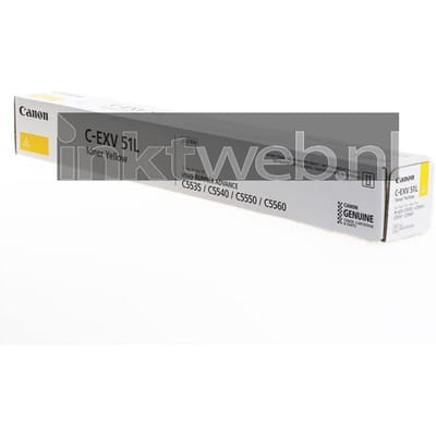 Canon C-EXV 51L toner cartridge geel lage capaciteit (origineel)