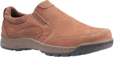 Hush Puppies Jasper Leren Heren Tan Nubuck Loafers