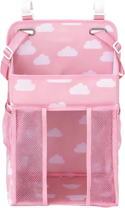 Luier Organizer - Baby Opberger - Babykamer Organiseren - Veelzijdige Plaatsing - Tot 50 Luiers - Roze